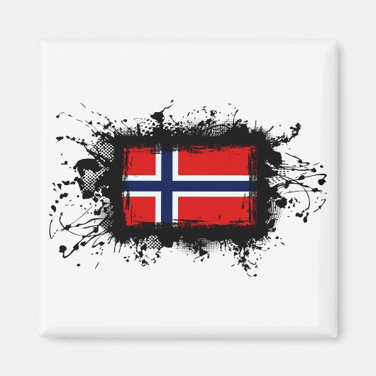 Noorse vlag magneet (Voorkant)