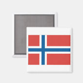 Noorse vlag magneet (Voorkant / Achterkant)