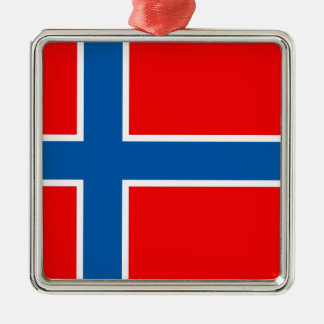 Noorse vlag metalen ornament