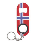 Noorse vlag mini flessenopener (Voorkant)