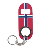 Noorse vlag mini flessenopener (Voorkant)