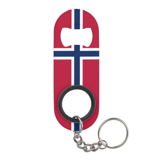 Noorse vlag mini flessenopener (Achterkant)