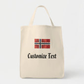 Noorse vlag Noordse Scandinavische kruis nr. Tote Bag (Voorkant)