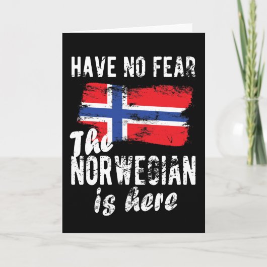 Noorse vlag Noorse vlag Kaart (Voorkant)