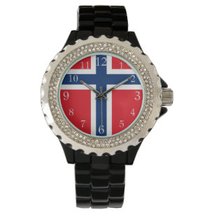 Noorse vlag, Noorse vlag, Noordse vlag Horloge