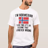 Noorse vlag Noorse vlag T-shirt (Voorkant)