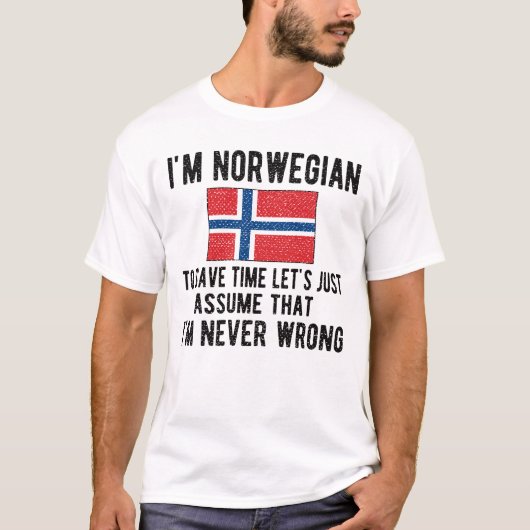 Noorse vlag Noorse vlag T-shirt (Voorkant)