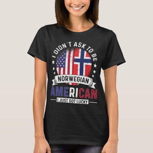Noorse vlag Noorse vlag T-shirt (Voorkant)
