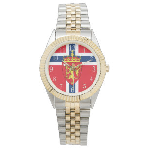 Noorse vlag, Noorse vlag, wapenmunt Horloge