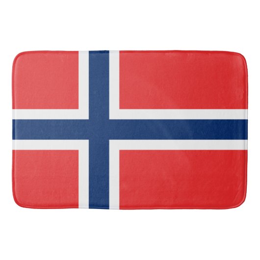 Noorse vlag (Noorwegen) Badmat (Voorkant)