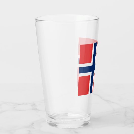 Noorse vlag (Noorwegen) Glas (Rechts)