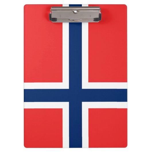 Noorse vlag (Noorwegen) Klembord (Voorkant)