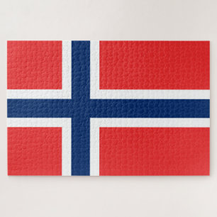 Noorse vlag (Noorwegen) Legpuzzel