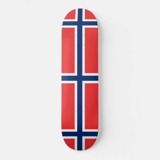 Noorse vlag (Noorwegen) Persoonlijk Skateboard (Voorkant)