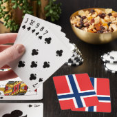 Noorse vlag (Noorwegen) Pokerkaarten (Insitu)
