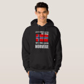 Noorse vlag Noorwegen Proverb Hoodie (Voorkant volledig)
