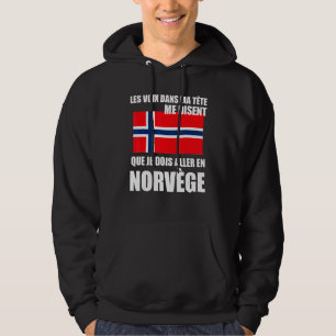 Noorse vlag Noorwegen Proverb Hoodie