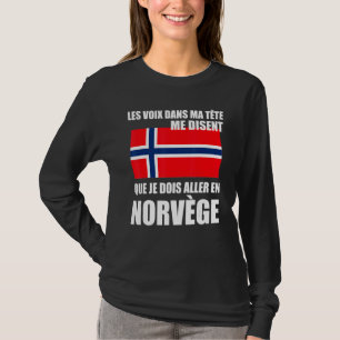 Noorse vlag Noorwegen Proverb T-shirt