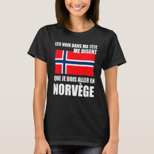 Noorse vlag Noorwegen Proverb T-shirt