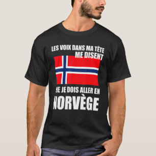 Noorse vlag Noorwegen Proverb T-shirt