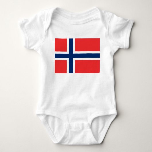 Noorse vlag (Noorwegen) Romper (Voorkant)