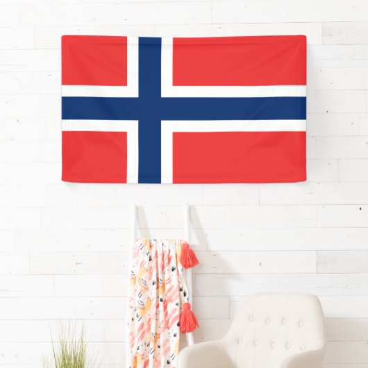 Noorse vlag (Noorwegen) Spandoek (Insitu)