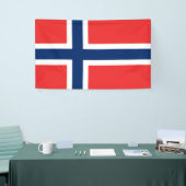Noorse vlag (Noorwegen) Spandoek (Beurs)