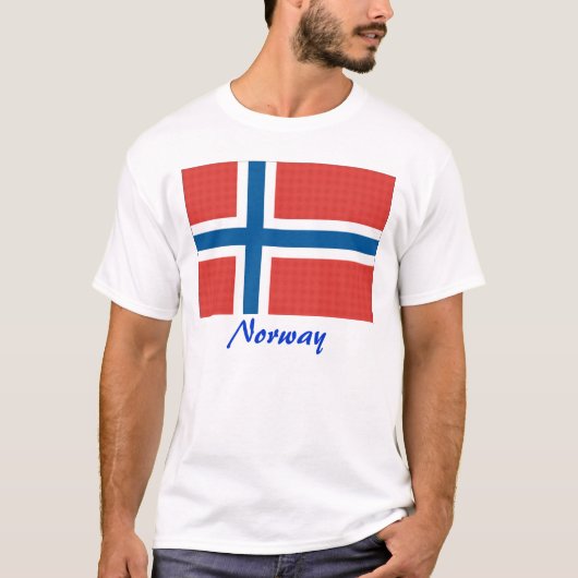 Noorse vlag/Noorwegen T-shirt (Voorkant)