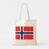 Noorse vlag (Noorwegen) Tote Bag (Achterkant)