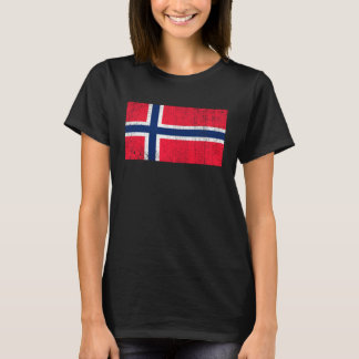 Noorse vlag Noorwegen Vlag Land van Noorwegen Vint T-shirt