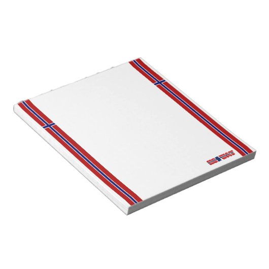 Noorse vlag notitieblok (Schuin)