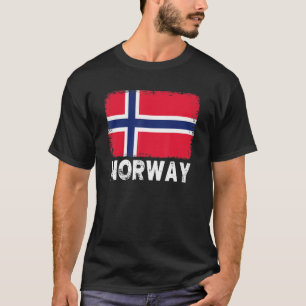 Noorse vlag ondersteunt Noorse Mannen voor volksvr T-shirt