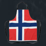 Noorse vlag op All-Over Print Apron Schort<br><div class="desc">Noway of Noorse vlag met een afdruk van legering op apron.</div>