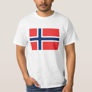Noorse vlag op shirten voor Noorwegen T-shirt