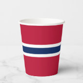 Noorse vlag papieren bekers (Achterkant)