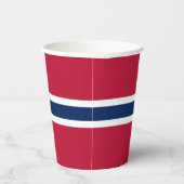 Noorse vlag papieren bekers (Rechts)