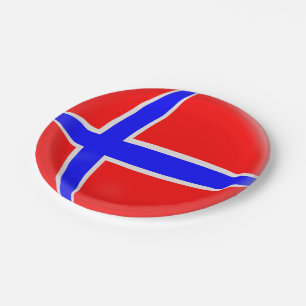 Noorse vlag papieren bordje