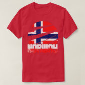 noorse vlag patriotisme t-shirt (Design voorkant)