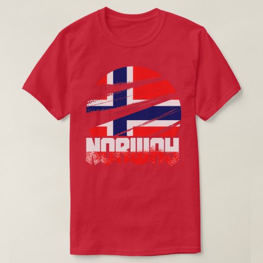 noorse vlag patriotisme t-shirt (Design voorkant)