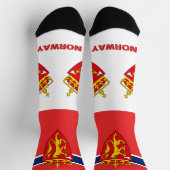 Noorse vlag patriottisch, duurzaam Noorwegen Sokken (Top)