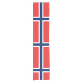 Noorse vlag Patriottisch Korte Tafelloper (Voorkant)