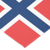 Noorse vlag Patriottisch Korte Tafelloper (Hoek)