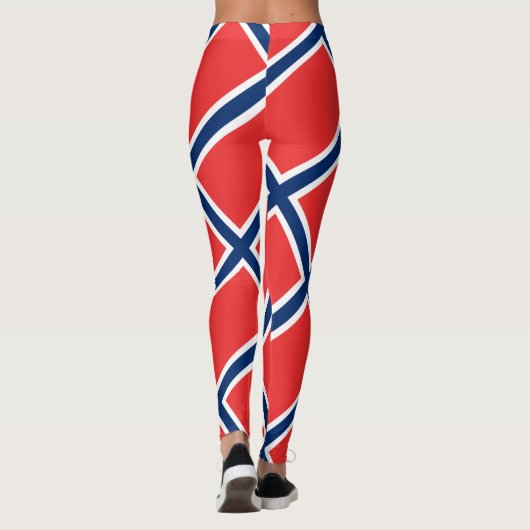Noorse vlag Patriottisch Leggings (Achterkant)