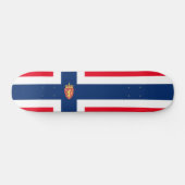 Noorse vlag persoonlijk skateboard (Horizontaal)
