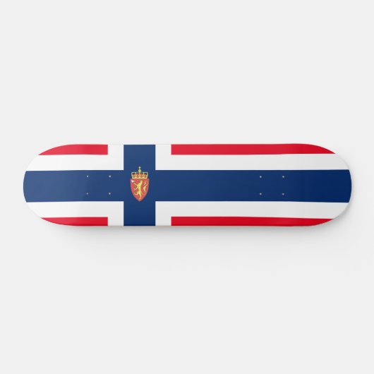 Noorse vlag persoonlijk skateboard (Horizontaal)