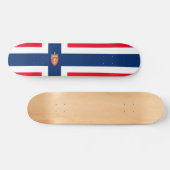 Noorse vlag persoonlijk skateboard (Horizontaal)