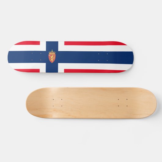 Noorse vlag persoonlijk skateboard (Horizontaal)