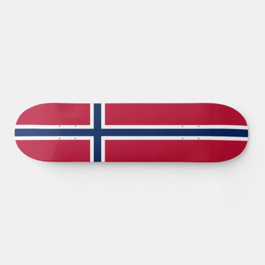 Noorse vlag persoonlijk skateboard (Horizontaal)