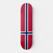 Noorse vlag persoonlijk skateboard (Voorkant)
