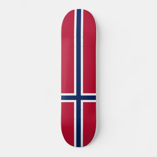 Noorse vlag persoonlijk skateboard (Voorkant)